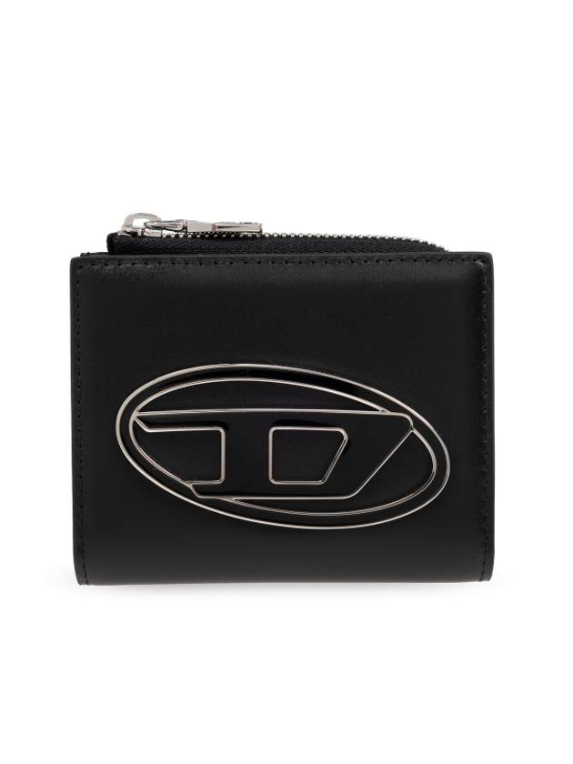 1DR Zipper Card Wallet Black - DIESEL - BALAAN 2