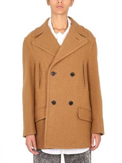 Boucle Wool Midi Double Coat Camel - MARNI - BALAAN 2