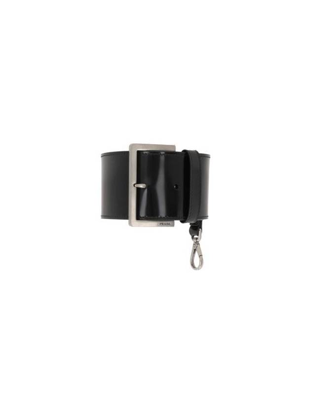 Leather wrist strap black - PRADA - BALAAN 6