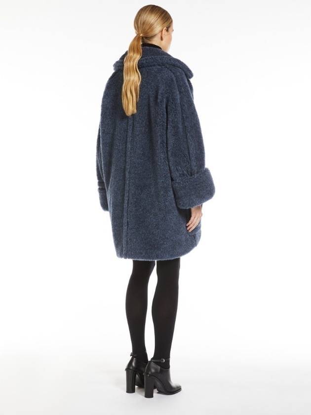 Women's Ted Girl Shearling Coat Blue - MAX MARA - BALAAN 5