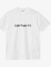 Script Short Sleeve T-Shirt White - CARHARTT WIP - BALAAN 2