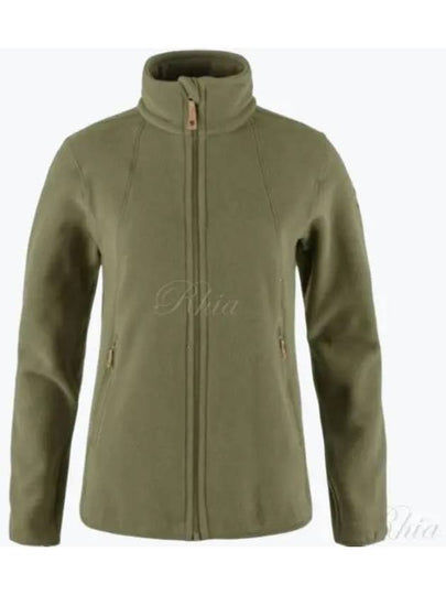 Women's Stina Fleece Zip-Up Jacket Green - FJALL RAVEN - BALAAN 2