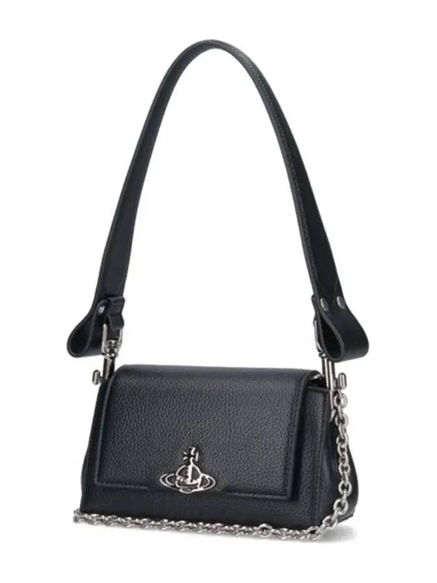 ORB Logo Shoulder Bag Black - VIVIENNE WESTWOOD - BALAAN 3