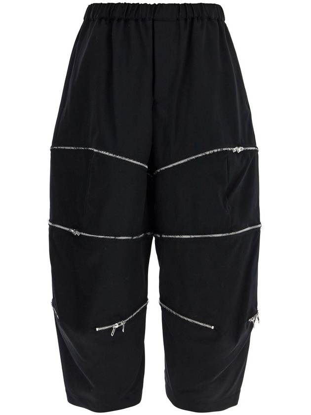 cropped pants with zip openings. - COMME DES GARCONS - BALAAN 1