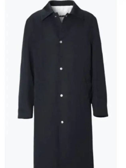 Wardrobe W Sports Wool Trench Coat Black - JIL SANDER - BALAAN 2