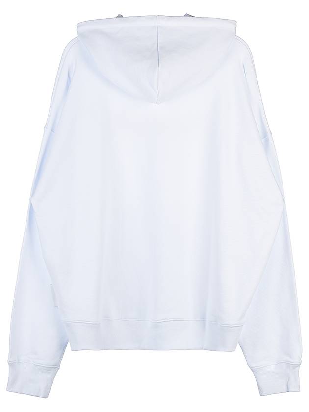 Lettering Logo Print Hoodie White - MSGM - BALAAN 3