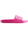 Gancini Printing Band Rubber Slippers Hot Pink - SALVATORE FERRAGAMO - BALAAN 1