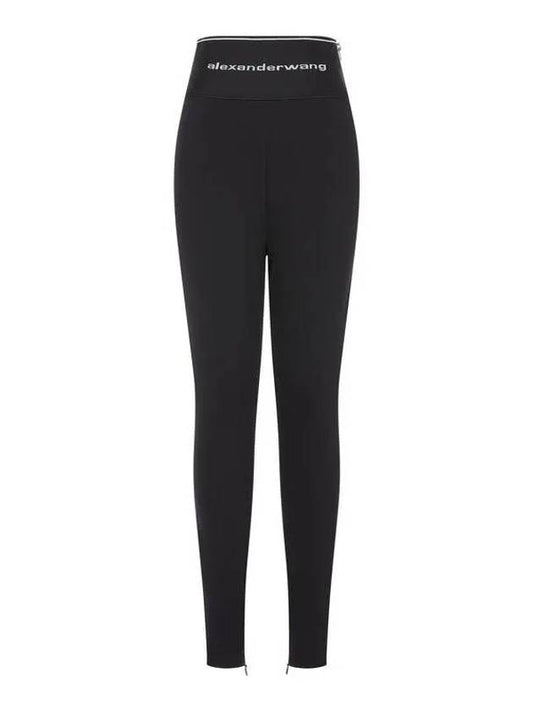 Bold banding leggings pants black 271500 - ALEXANDER WANG - BALAAN 1