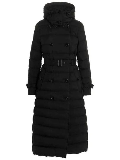 WoMen's Detachable Belted Long Padding Black - BURBERRY - BALAAN 2