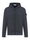 Compass Logo Patch Zip Up Hoodie Grey - STONE ISLAND - BALAAN 2