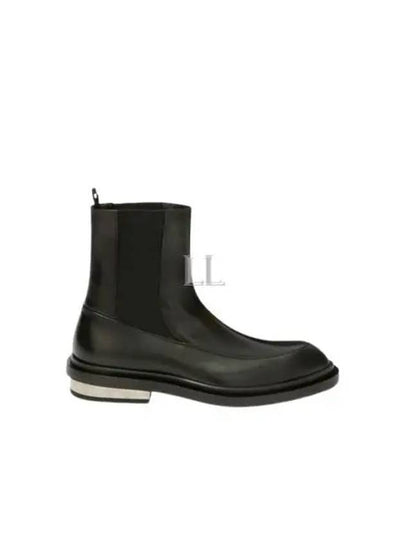 Leather Ankle Chelsea Boots Black - JIL SANDER - BALAAN 2