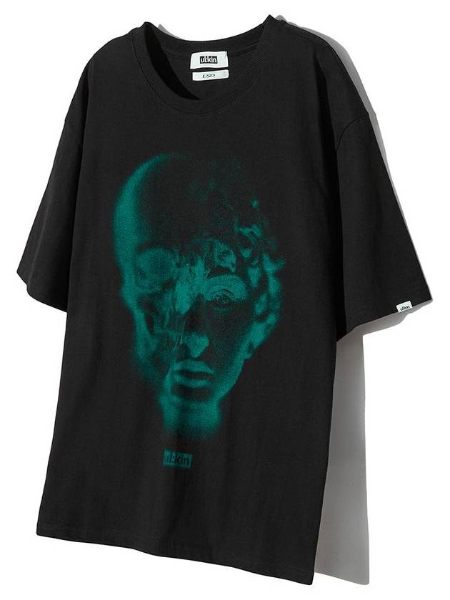 David Skulls Graphic Short Sleeve T-Shirt Black - ULKIN - BALAAN 4