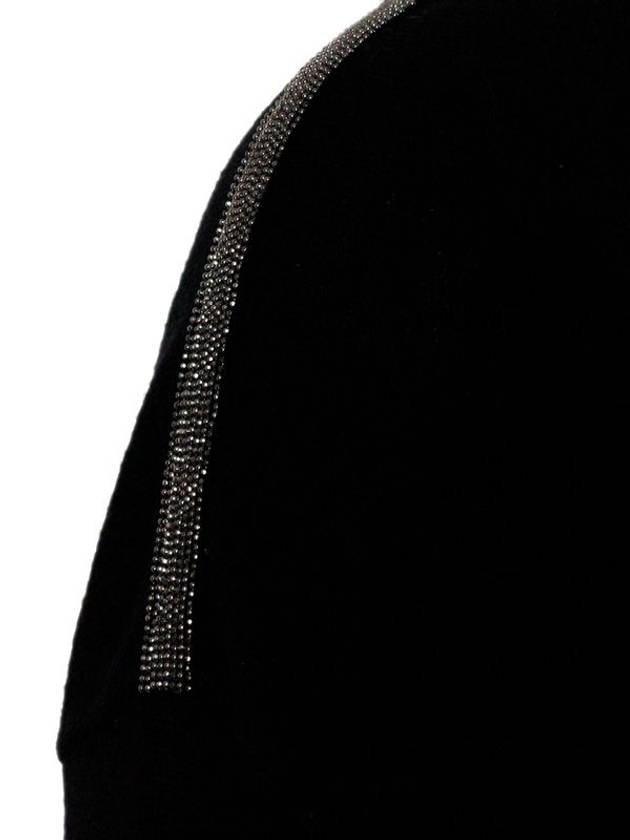 shoulder detail knot knit top black - FABIANA FILIPPI - BALAAN 3