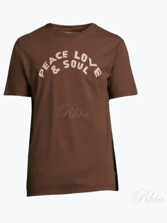 Printed Tee Brown 28609 Short Sleeve TShirt - UNIVERSAL WORKS - BALAAN 1