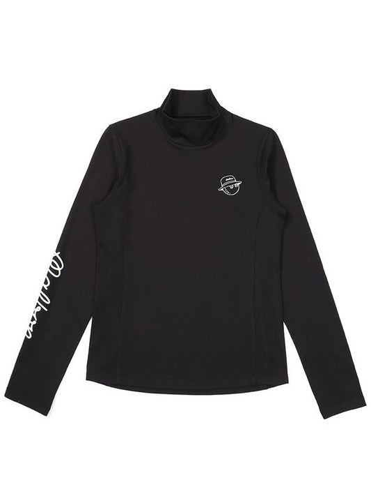 Mockneck base layer BLACK WOMAN - MALBON GOLF - BALAAN 1