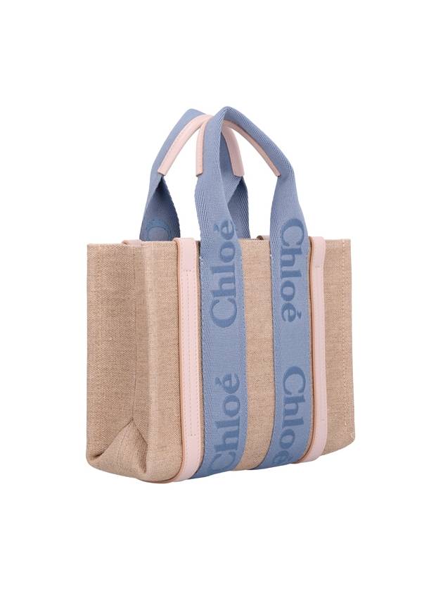 Woody Logo Small Tote Bag Blue - CHLOE - BALAAN 3