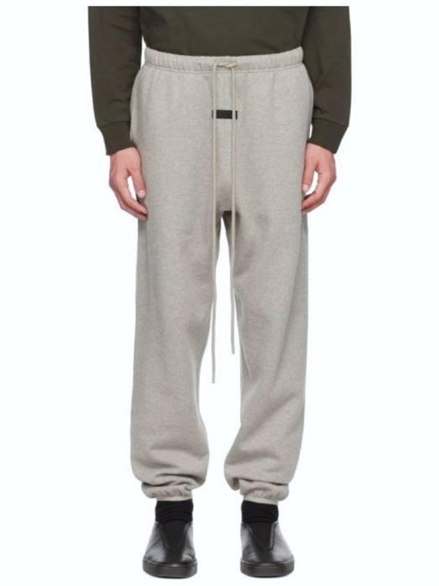 Logo Patch Track Pants Dark Heather Oatmeal - FEAR OF GOD ESSENTIALS - BALAAN 2