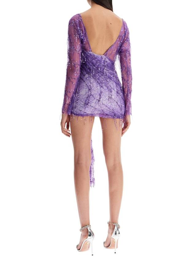 mini lace dress with sequins - CHRISTOPHER ESBER - BALAAN 3