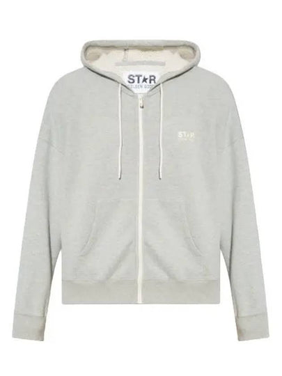 Star Logo Zip-Up Hoodie Melange Grey - GOLDEN GOOSE - BALAAN 2