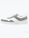 Trainer Suede Calfskin Lace-Up Low Top Sneakers Grey - CELINE - BALAAN 2