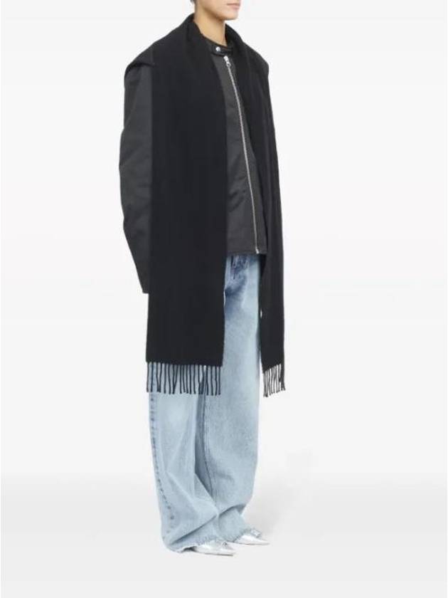 Detachable Hood Scarf Jacket Black - MAISON MARGIELA - BALAAN 3