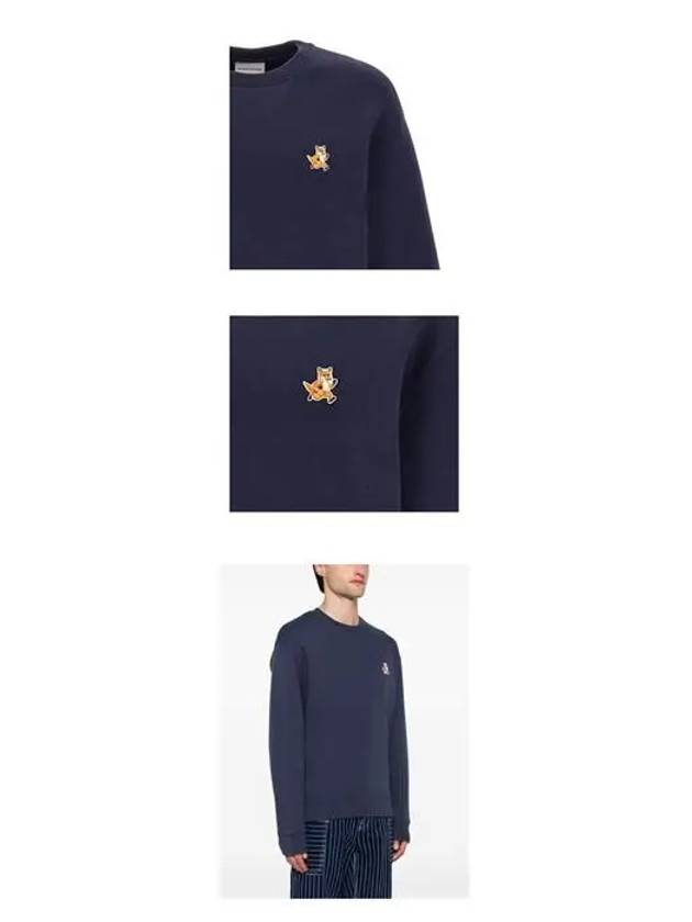 Fox Cotton Sweatshirt Navy - MAISON KITSUNE - BALAAN 3