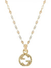 Interlocking G Gold Necklace YBB603619001 603619 - GUCCI - BALAAN 1