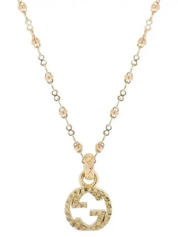 Interlocking G Gold Necklace YBB603619001 603619 - GUCCI - BALAAN 1