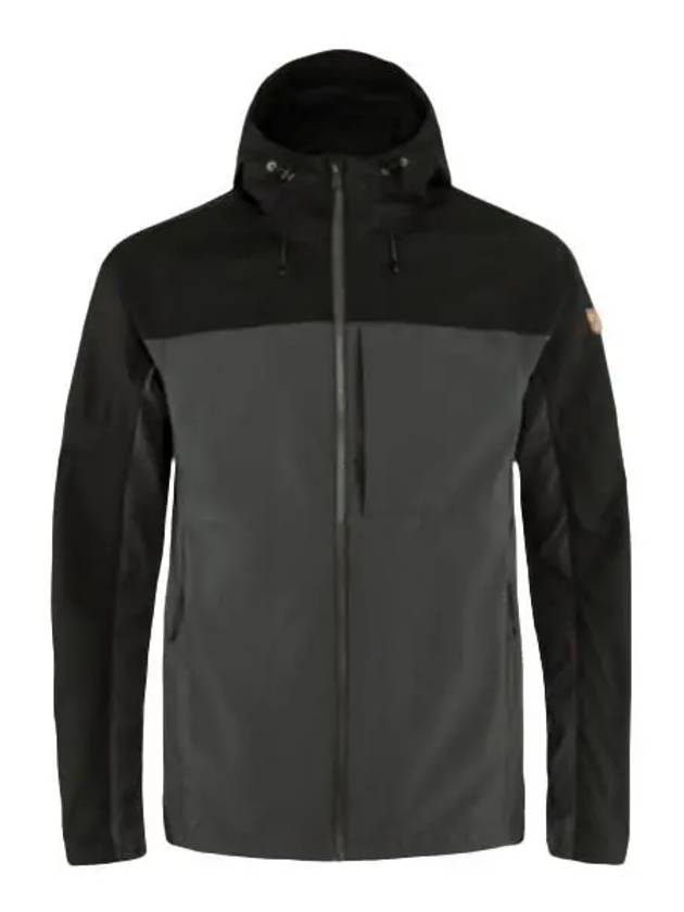 Men's Abisco Midsummer Hooded Zip-Up Dark Gray Black - FJALL RAVEN - BALAAN 2