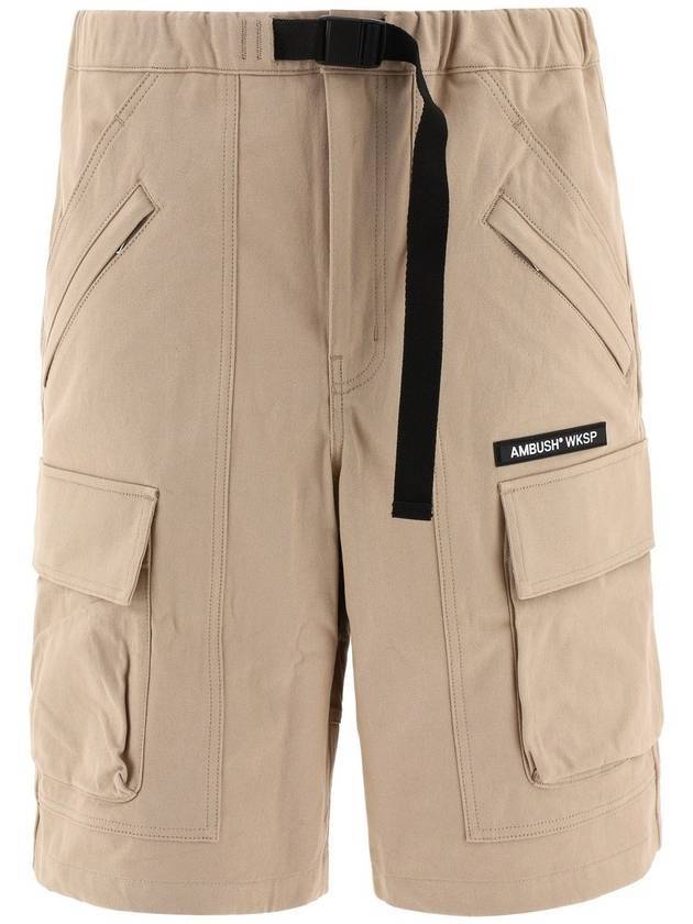 Men's Cargo Bermuda Shorts Beige - AMBUSH - BALAAN 1