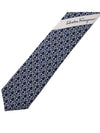 Gancini Print Silk Tie Navy - SALVATORE FERRAGAMO - BALAAN 9