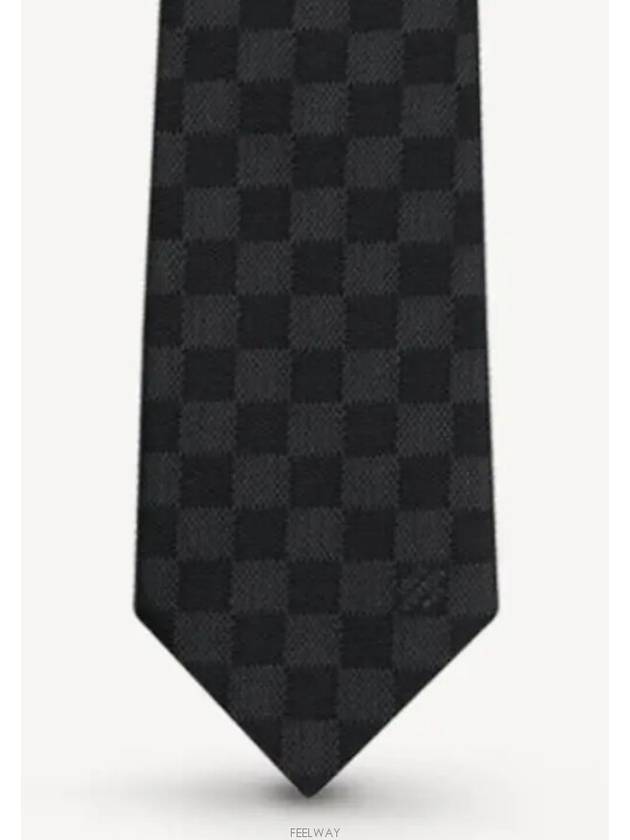 Damier Classic Tie Black - LOUIS VUITTON - BALAAN 3