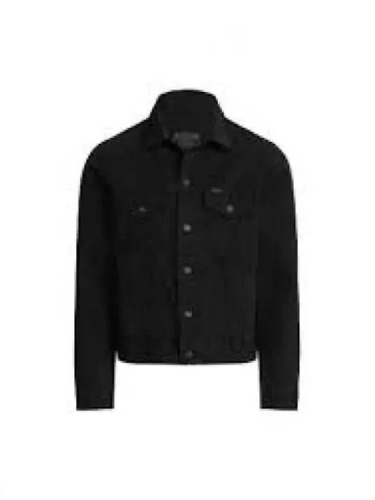 Garment Dyed Denim Trucker Jacket Black 1236182 - POLO RALPH LAUREN - BALAAN 1