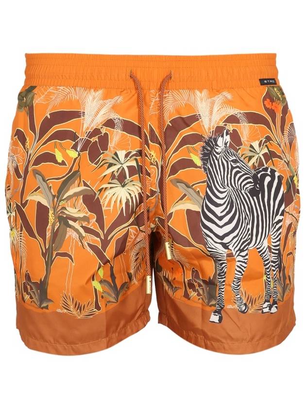 Men's Zebra Boxer Shorts Orange - ETRO - BALAAN 2