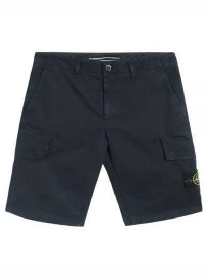 Compass Badge Cargo Shorts Blue - STONE ISLAND - BALAAN 2