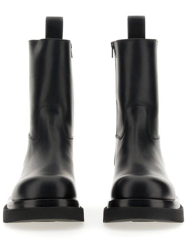 Puddle Leather Ankle Boots Black - BOTTEGA VENETA - BALAAN 4