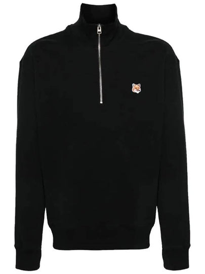 Maison Kitsune Fox Head Patch Men s Half Zip up Sweatshirt MM00314 P199 - POLO RALPH LAUREN - BALAAN 2