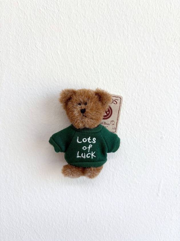 Boys Bear Tiny Teddy Keyring Green - 보스래빗 - BALAAN 1