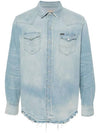 Denim Long Sleeve Shirt Light Blue - POLO RALPH LAUREN - BALAAN 1