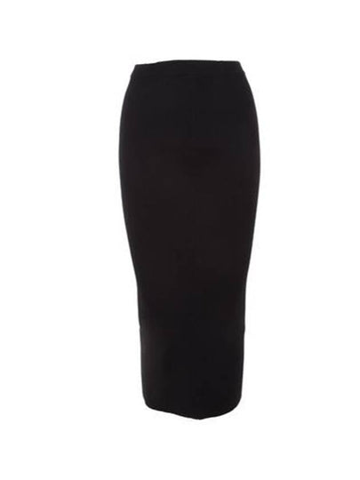 Rib Knit Pencil Skirt Black - ALEXANDER MCQUEEN - BALAAN 2