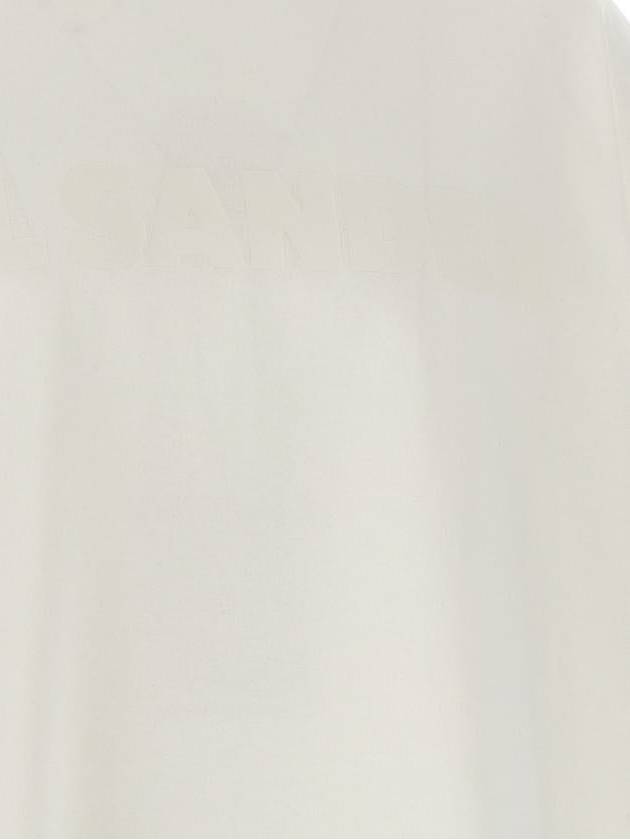 Logo Print Short Sleeve T-Shirt White - JIL SANDER - BALAAN 5