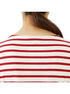 Minquire Striped Long Sleeve T-Shirt Red - SAINT JAMES - BALAAN.