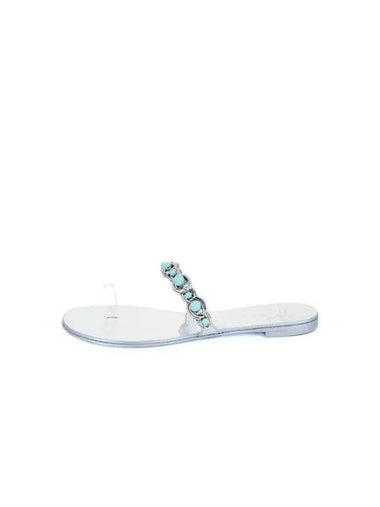 WOMEN ROCK Ball Strap Toe Ring Sandals Silver 271391 - GIUSEPPE ZANOTTI - BALAAN 1