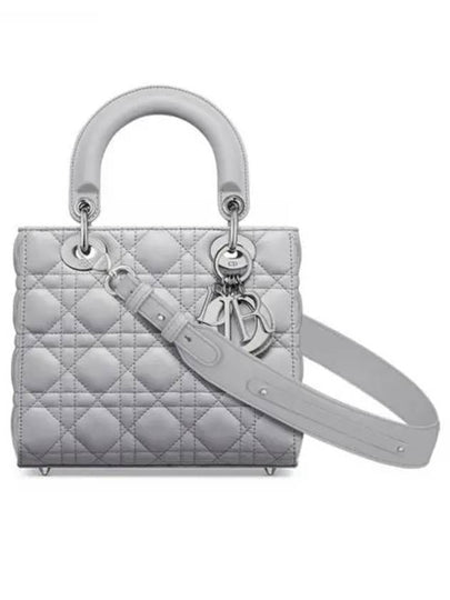 Lady Dior My Abcdior Cannage Small Tote Bag Grey - DIOR - BALAAN 2