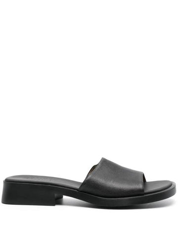 Dana Slide Leather Slippers Black - CAMPER - BALAAN 1