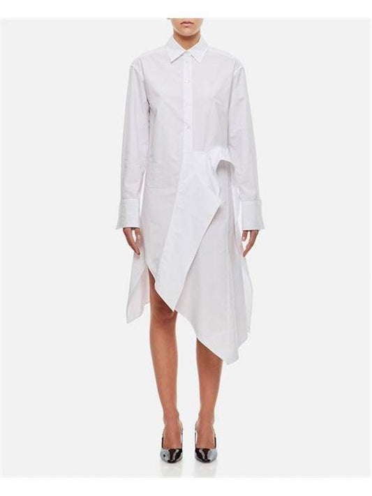 23 fw Deconstructed Drape Cotton Shirt Dress DR0375PG1090001 B0030431562 - JW ANDERSON - BALAAN 1