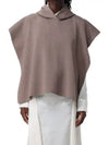 Wool Poncho Dove Grey - FENDI - BALAAN 2