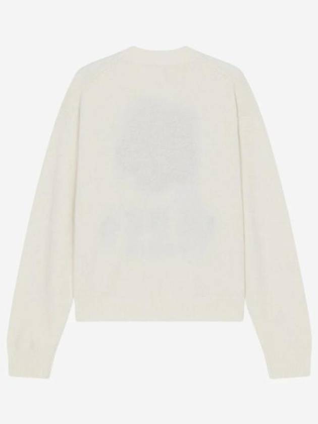 Boke Flower Merino Wool Knit Top White - KENZO - BALAAN 3