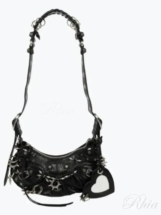 Le Cargol XS Metal Detail Shoulder Bag Black - BALENCIAGA - BALAAN 2