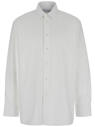 White Shirt With Classic Collar In Cotton Man - JW ANDERSON - BALAAN 1